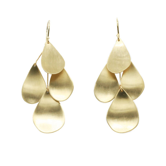 Sarah McGuire Studio | "Mobile" 10k Gold Drop Earrings | Firecracker