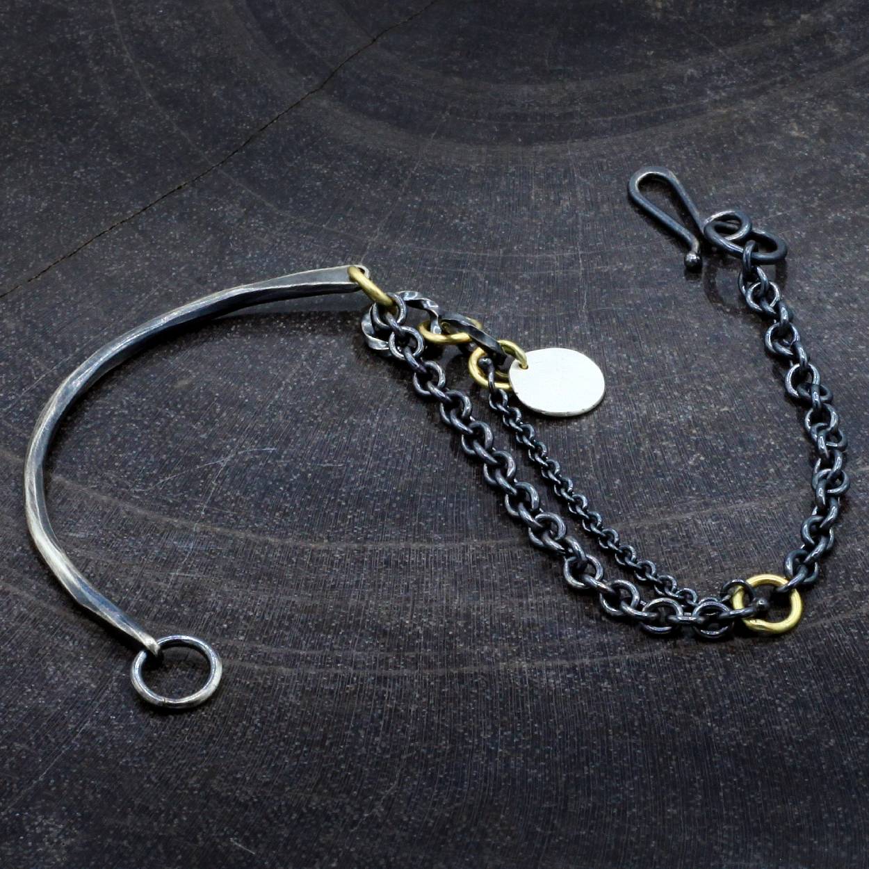 Sarah McGuire Studio | 18k Gold + Sterling Silver "Castaway" Bracelet | Firecracker