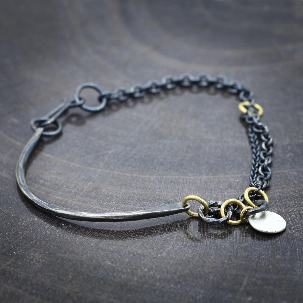 Sarah McGuire Studio | 18k Gold + Sterling Silver "Castaway" Bracelet | Firecracker