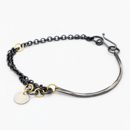 Sarah McGuire Studio | 18k Gold + Sterling Silver "Castaway" Bracelet | Firecracker