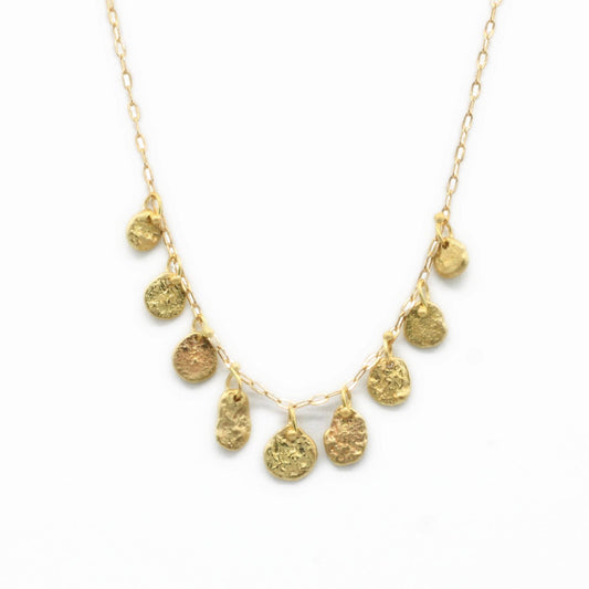 Sarah McGuire Studio | "Waterline 9" 18k Gold Necklace | Firecracker