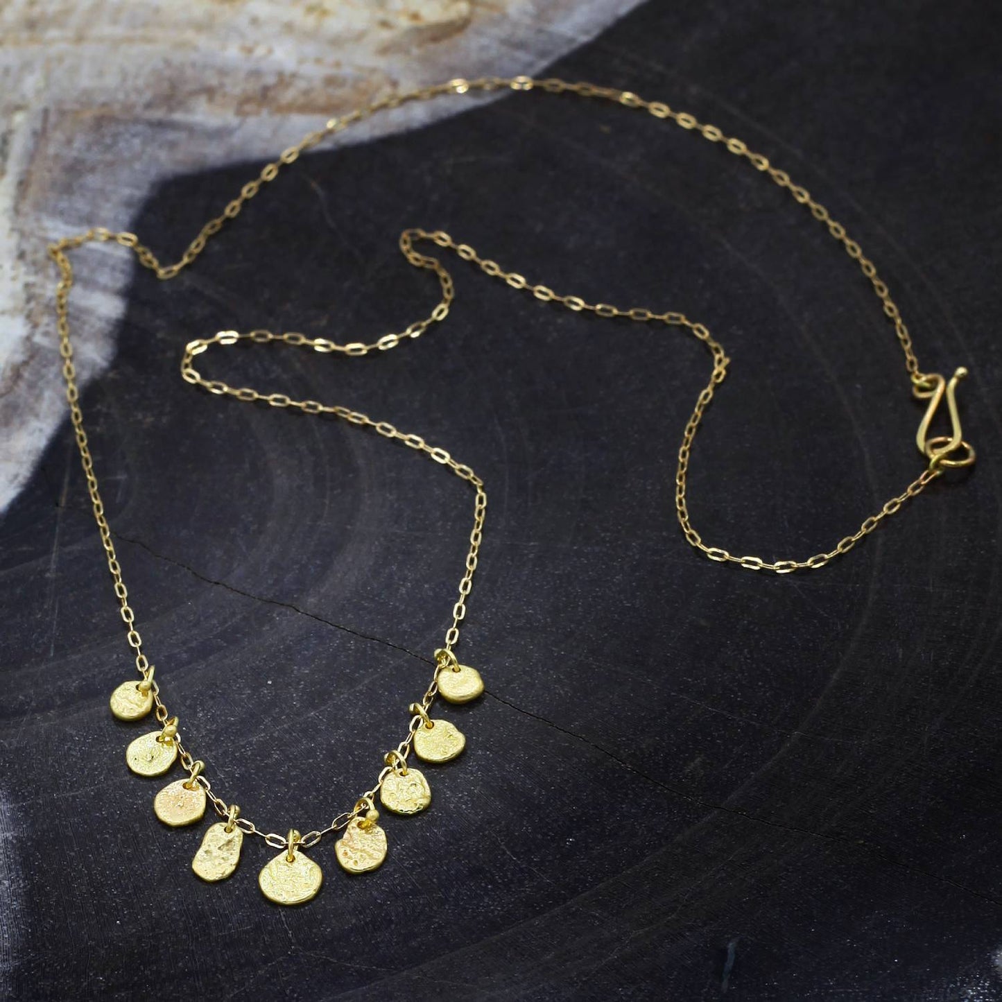 Sarah McGuire Studio | "Waterline 9" 18k Gold Necklace | Firecracker