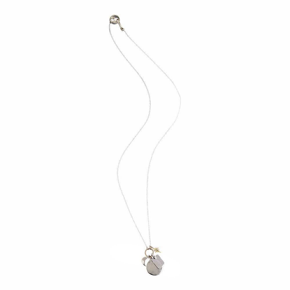 Scosha | Classic Charms Necklace w/ Sterling Silver + Gold | Firecracker