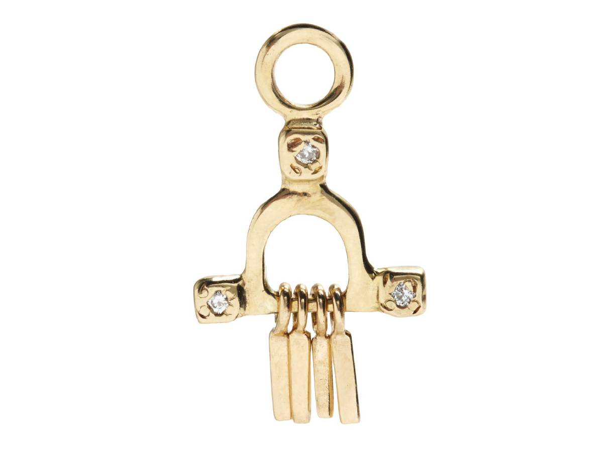 Scosha | Diamond + 10k Gold Temple Charm | Firecracker