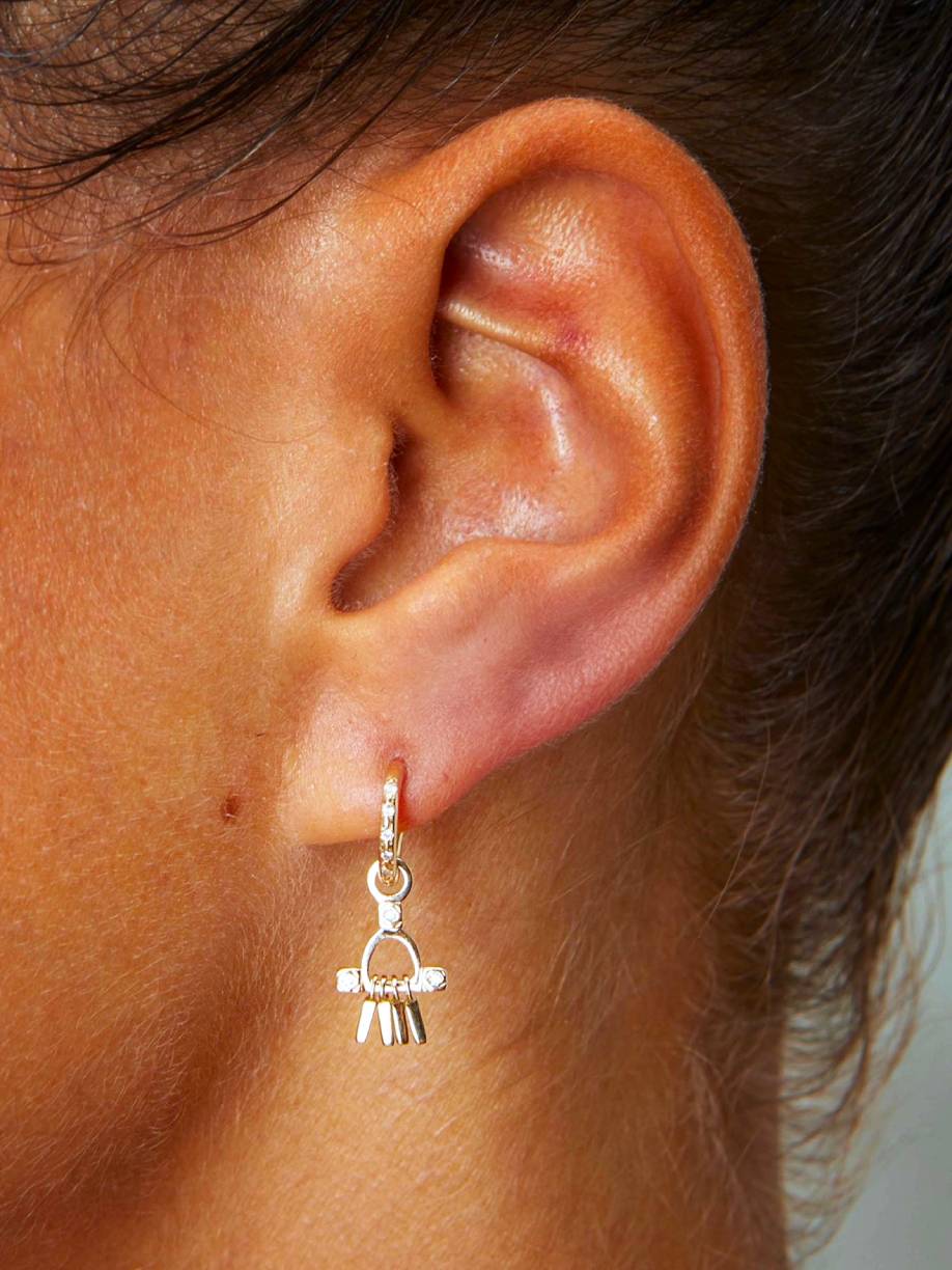 Scosha | Diamond + 10k Gold Temple Charm | Firecracker