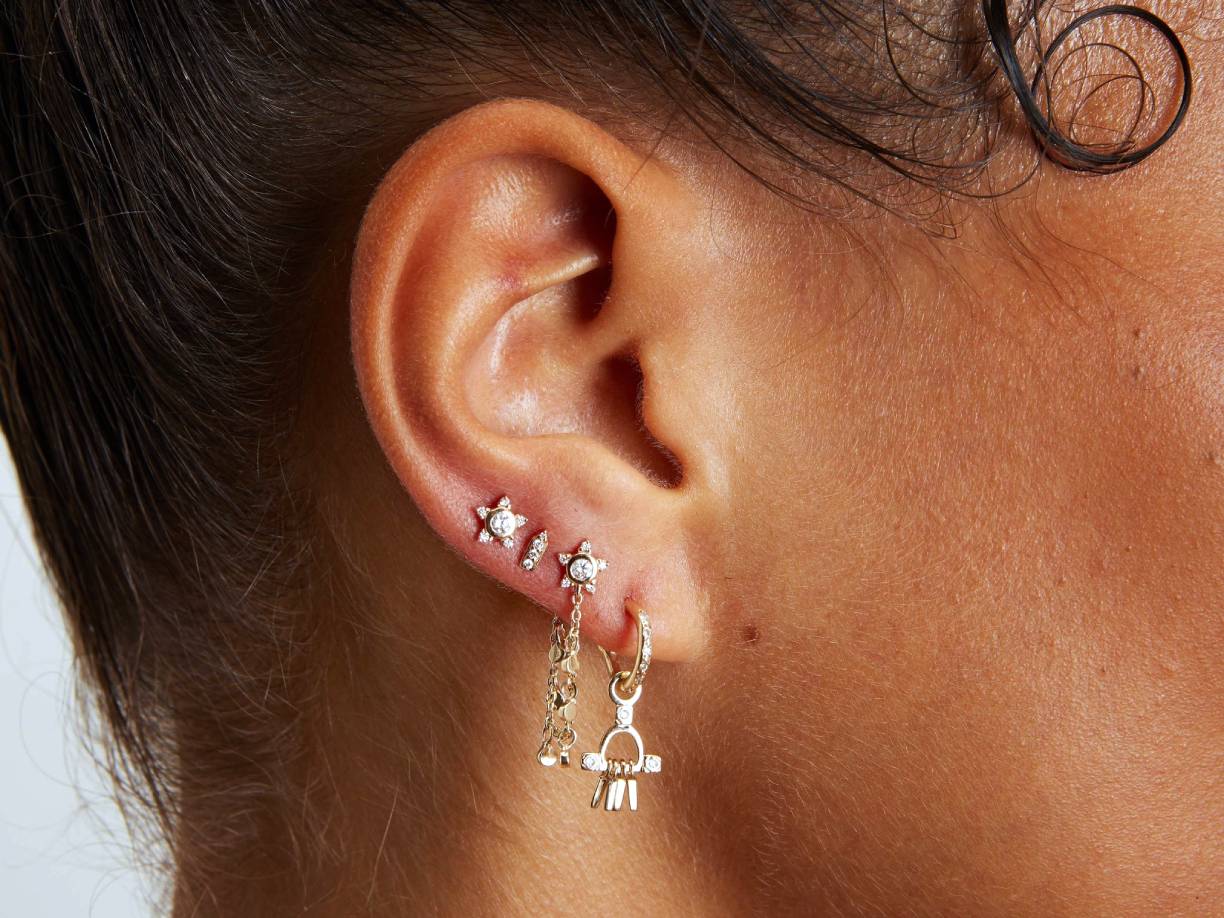 Scosha | Diamond + 10k Gold Temple Charm | Firecracker