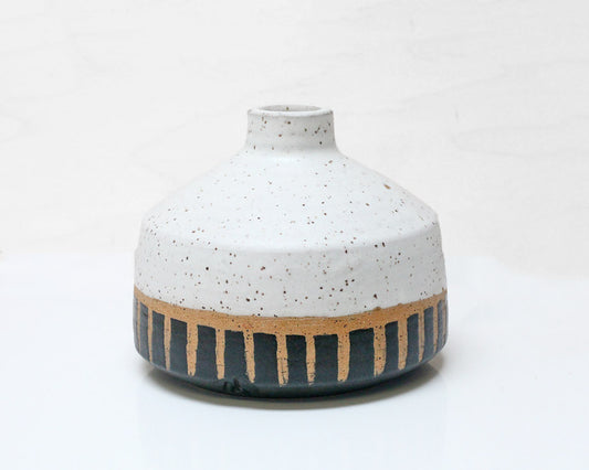 Natan Moss Ceramics | "Marfa Black" Stoneware Bud Vase | Firecracker